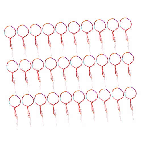IMIKEYA 30stücke Webarmbänder Für Damen Verstellbar Handgefertigt Modischer Schmuck Dekoration Für Alltag Und Party Zufällige Farbe von IMIKEYA
