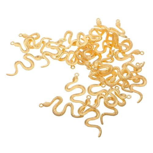 IMIKEYA Schlangen für Selbstgemacht Schmuck 30 Stück Legierung Anhänger Retro Design für Armbänder und Halsketten Detaillierte Handwerkskunst für Schmuckherstellung von IMIKEYA