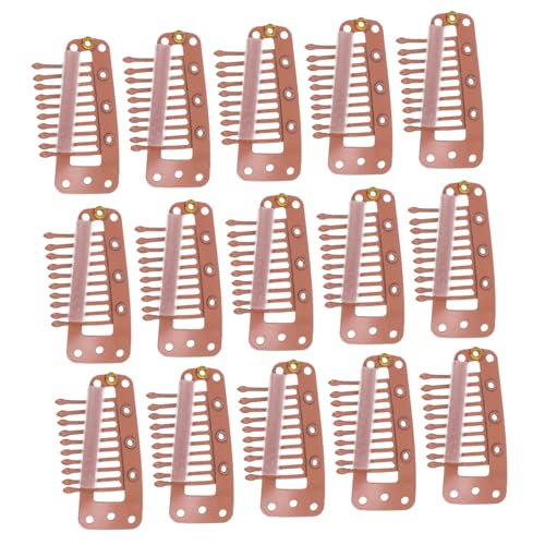 IMIKEYA 30stücke Haarklammern Für Haarverlängerungen Metallclips Für Perücken Fixierungszubehör Mit Speziellen Zahnleisten Für Frauen Und Einfache Anwendung von IMIKEYA