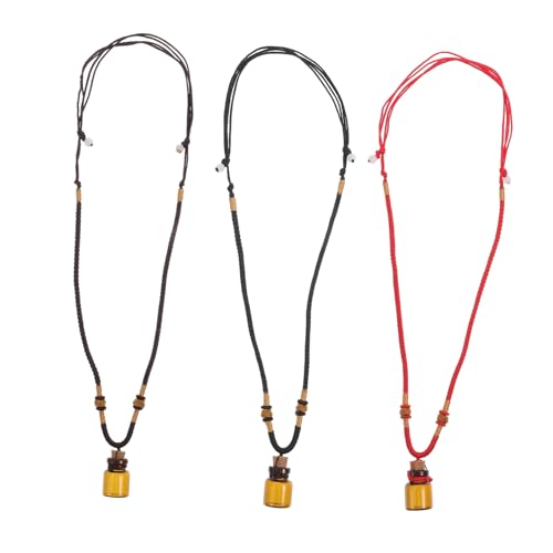 IMIKEYA 3stücke Parfümflaschenanhänger Aus Hochwertigem Material Ätherische Ölflaschenhalskette Essenzflaschenanhänger Für Schlafzimmer Und Auto von IMIKEYA