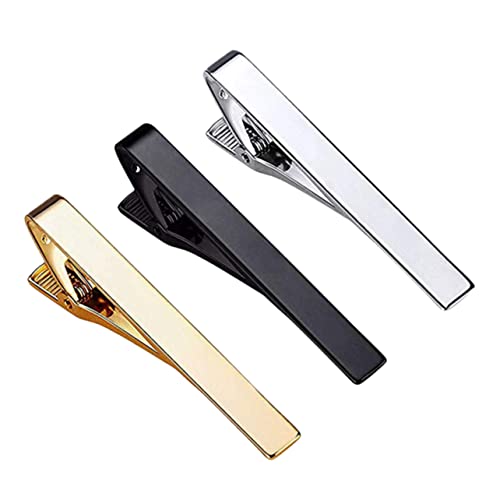 IMIKEYA 3stücke Krawattenklammer Für Herren Silberner Krawattenspange Clip Business-anzug Krawattenspange Für Hemden Hochzeit Party Accessoires Für Männer von IMIKEYA