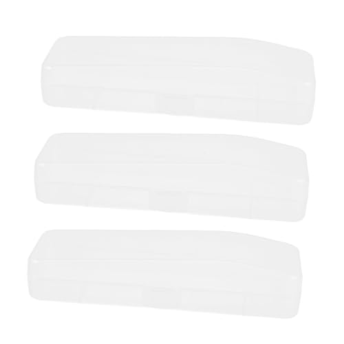 IMIKEYA 3stücke Aufbewahrungsbox Für Rasierer Aus Transparentem Kunststoff Reisebox Für Rasiererzubehör Kompakter Organizer Für Pflegeutensilien von IMIKEYA