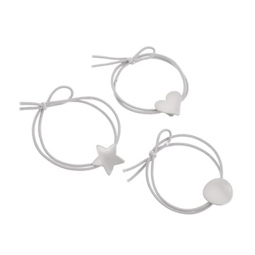 IMIKEYA 3stücke Elastische Haargummis Hängenbleiben Große Und Gummiringe Flache Form Mit Schleife Und Spirale Für Männer Und Dickes Haar Hochelastisch Und Bequem von IMIKEYA