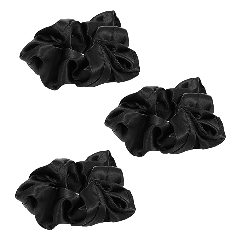 IMIKEYA 3stücke Haargummi Für Frauen Und Mädchen All Match Haarschmuck Elastische Haarbänder Schwarze Haaraccessoires Leicht Und Angenehm Zu Tragen Für Stilvollen Look von IMIKEYA