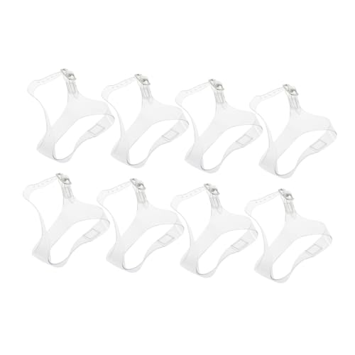 IMIKEYA 4 Paare Transparente Tpu Schuhriemen für High Heels Verstellbare Rutsch Knöchelriemen mit Chic Design Abnehmbare Elastische Schnürsenkel für Damen Sicherer Halt bei Alltag und von IMIKEYA