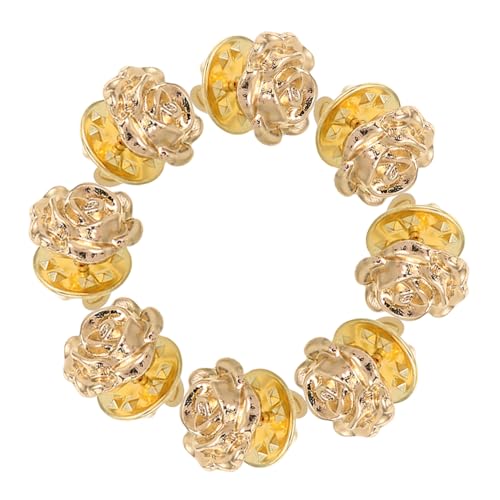 IMIKEYA 4 Paare Vintage Rosen Broschen aus Legierung Blumige Reversnadeln für Jacken Elegante Blumendekoration für Hochzeiten Partys und Alltag Zeitloser Schmuck für Damen von IMIKEYA