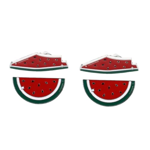 IMIKEYA 4 Stck. Teiliges Wassermelonen-broschen aus Emaille Niedliche Reverskragen-clips für Damen und Herren Modische Anstecknadeln für Alltag Party Geburtstag und Freizeit Einfach zu von IMIKEYA