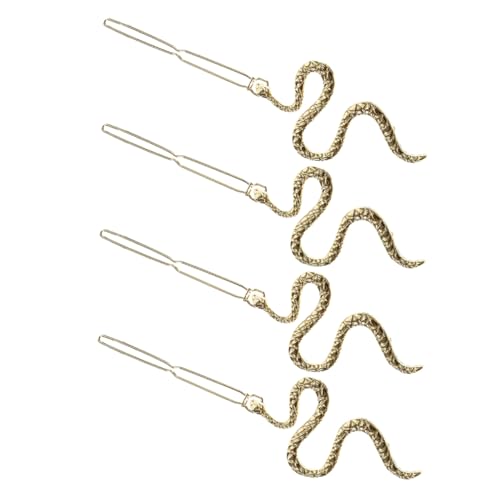 IMIKEYA 4 Stück Langlebige Schlangen Haarspangen aus Robuster Legierung Einzigartiges S Form Design Sicherer Halt Stilvolle Haar Accessoires für Damen Geeignet für Alltag Party und von IMIKEYA