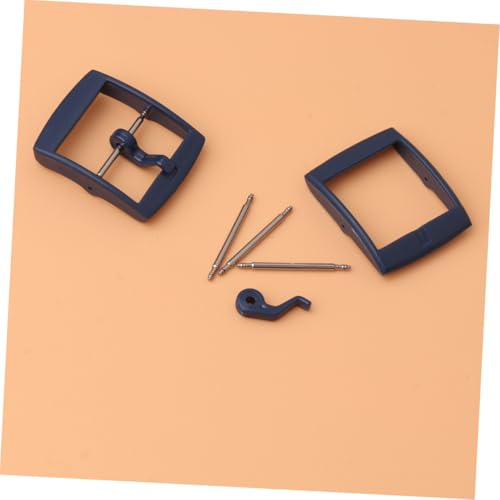 IMIKEYA 4 Stück Plastik uhrenarmband schließe Langlebiger Kunststoff dornverschluss Passend für Leder Silikon Elektronische Armbänder in Dunkelblau Einfache Anbringung als Geschenk für von IMIKEYA