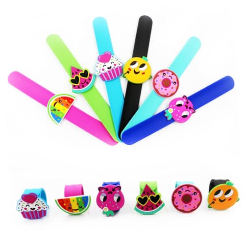 IMIKEYA 4 Stück Silikon Slap Armbänder für Design Handgelenk Bänder und Hautfreundlich Partys und Feste Geschenkidee für Jungen von IMIKEYA