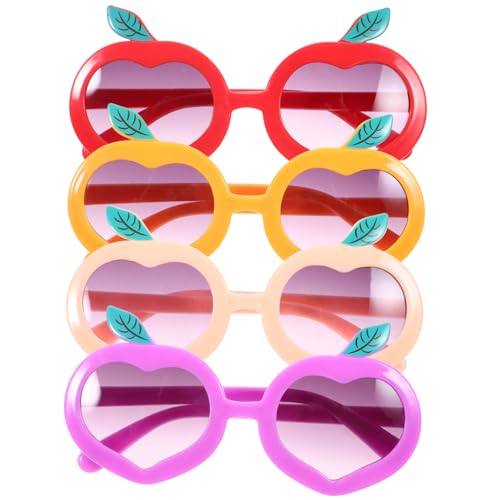 IMIKEYA 4 Stück Sonnenbrillen Form Lustige Bunte Partybrillen für Mädchen Jungen Outdoor Karneval Kostüm Zubehör Modisch und von IMIKEYA