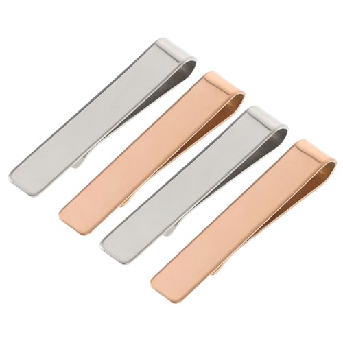 IMIKEYA 4 Stück Stylisches Teiliges Krawattenclip für Herren und Langlebig für Hochzeiten Business Meetings und Formelle Anlässe von IMIKEYA