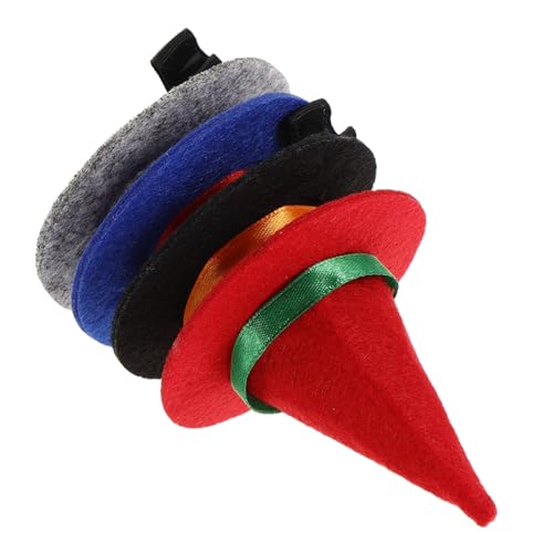 IMIKEYA 4 Stück Teiliges Halloween Hexenhut Haarnadeln Leichte Witch Hat Clips für Damen und Komfortabel und Langlebig Accessoire für Kostüm Party und Festtagsdeko von IMIKEYA
