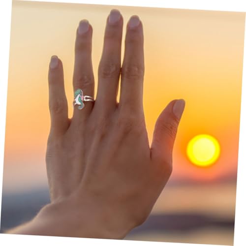 IMIKEYA 4stücke Ring Für Damen Verstellbarer Offener Ring Aus Zinklegierung Temperaturreaktiver Schmuck Modischer Statement-ring Als Accessoire Für Alltag Und Partys von IMIKEYA