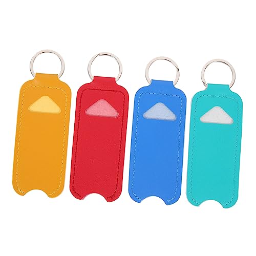 IMIKEYA 4 Stück Teiliges PU Lippenstifthalter Tragbare Lippenstifttasche Schlüsselanhänger Schminktasche Farbmix Rot Gelb Grün Blau IMIKEYA 4 Stück Teiliges PU Lippenstifthalter Tragbare Lippenstifttasche Schlüsselanhänger Schminktasche Farbmix Rot Gelb Grün Blau von IMIKEYA