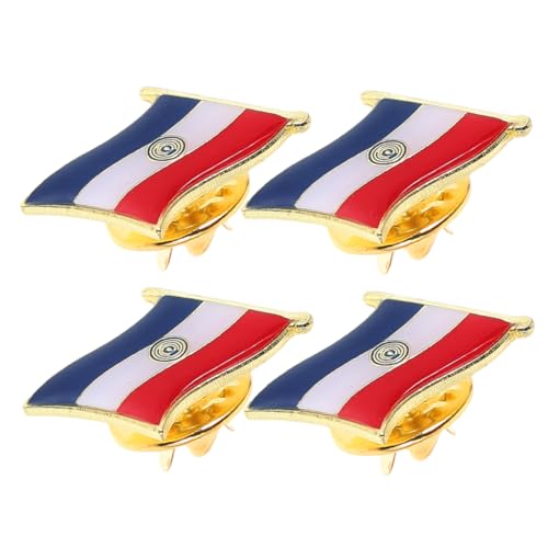 IMIKEYA 4 Stück Teiliges Paraguayische Flaggenbroschen aus Eisen Patriotische Anstecknadeln mit Epoxidbeschichtung Wasser und Kratzfest für Anzüge Jacken Schals Taschen und Alltag IMIKEYA 4 Stück Teiliges Paraguayische Flaggenbroschen aus Eisen Patriotische Anstecknadeln mit Epoxidbeschichtung Wasser und Kratzfest für Anzüge Jacken Schals Taschen und Alltag von IMIKEYA