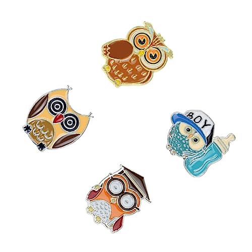 IMIKEYA 4 Stück Teiliges Set Cartoon Eule Brosche Anstecknadel für Kleidung Dekorative Brustnadel Modisches Accessoire für Frauen für Partys und Besondere Anlässe IMIKEYA 4 Stück Teiliges Set Cartoon Eule Brosche Anstecknadel für Kleidung Dekorative Brustnadel Modisches Accessoire für Frauen für Partys und Besondere Anlässe von IMIKEYA