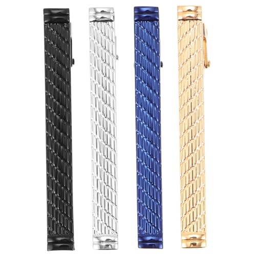 IMIKEYA 4 Stück Teiliges Set Krawattenklammern für Herren Praktische und Krawattennadel Clips Robustem Kupfer für Business und Besondere Anlässe von IMIKEYA