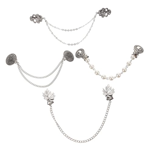 IMIKEYA 4 Stück Vintage Cardigan Clips Teiliges Broschen mit Stabilem Vielseitig für Strickjacken Umhänge und Mäntel Rostfrei und Langlebig Kleider Accessoires für Damen von IMIKEYA