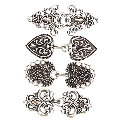 IMIKEYA 4 Stück Vintage Cardigan Clips Teiliges Robuste Rostfreie Schal und Kragenclips für Damenpullover Kleider Schals Eleganter Retro Stil Einfach zu Befestigen Kleidungsbeschädigung von IMIKEYA
