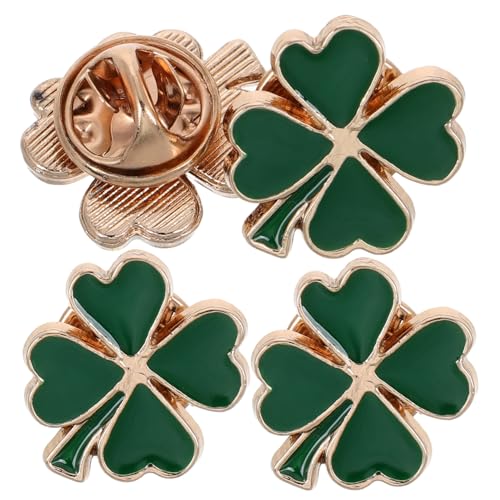 IMIKEYA 4 Stück Vintage Vierblättrige Kleeblatt Brosche Retro Emaille Anstecknadeln für Patrick Day Modischer Schmuck für Frauen Glücksbringer und Partygeschenke IMIKEYA 4 Stück Vintage Vierblättrige Kleeblatt Brosche Retro Emaille Anstecknadeln für Patrick Day Modischer Schmuck für Frauen Glücksbringer und Partygeschenke von IMIKEYA