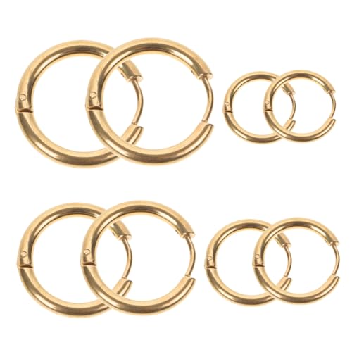 IMIKEYA 4paare Creolen Für Damen Ohrringe Für Partys Und Arbeit Modischer Schmuck Mit Kreisform Elegant Und Vielseitig Für Geburtstag Und von IMIKEYA