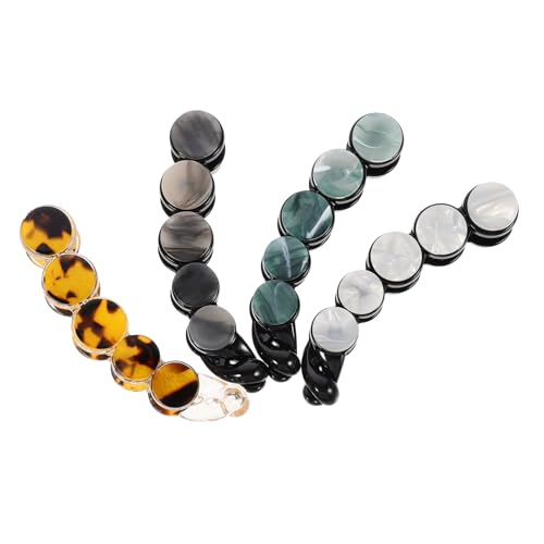 IMIKEYA Acetat Haarspangen Satz 4 Stücke Runde Haarnadel für Damen Chic Haar Clips Haarhalter für Frisuren von IMIKEYA