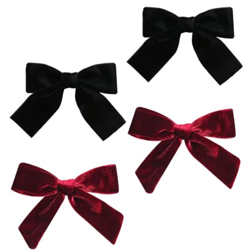 IMIKEYA 4stücke Haarspange Mit Schleife Aus Samt Haarnadel Kopfschmuck Dekorative Haarspange Für Frauen Party Accessoires Langlebig Und Bequem von IMIKEYA