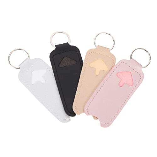IMIKEYA 4stücke Lippenstift-Halter Aus Pu Mit Aufbewahrungstasche Für Lippenbalsam Schlüsselanhänger-lippenstifthalter Leicht Tragbar Für Reisen Und Outdoor von IMIKEYA