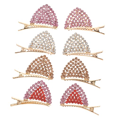 IMIKEYA 4paare Katzenohren Haarspangen Mit Strass Katzenohr Haarclips Glitzer Für Mädchen Katzenhaarklammer Haaraccessoire von IMIKEYA