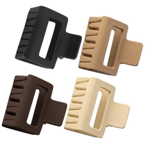 IMIKEYA 4stücke Quadratische Haarklammern Für Frauen Aus Harz Und Kunststoff Robust Und Langlebig Haarstyling-accessoires Mit Starken Klauen Für Dünnes Und Dickes Haar Rutschfest Und von IMIKEYA