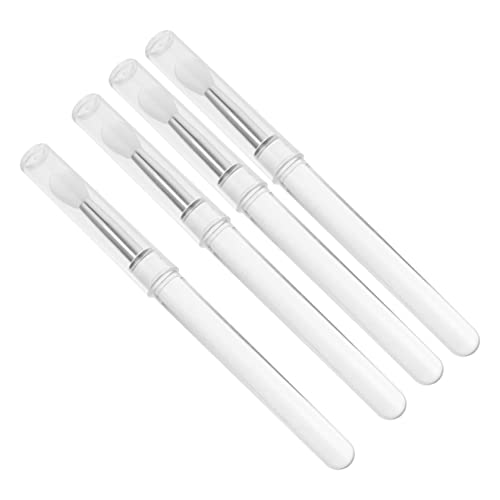 IMIKEYA 4stücke Tragbare Silikon Lippenpinsel Lippenstift Und Lidschatten Applikator Mit Deckel Für Einfaches Auftragen Und Staubschutz Für Schminkliebhaber Und Unterwegs von IMIKEYA