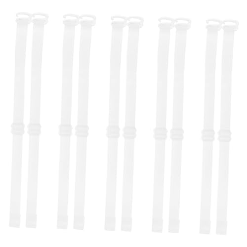 IMIKEYA 5 Paare Damen Schuhriemen für High Heels Verstellbare Abnehmbare Rutsch Ersatzriemen Transparente Weiche Schuhbänder für Lockere Schuhe Komfortable Breit Praktische Nutzung von IMIKEYA