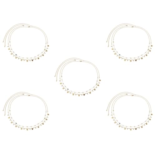 IMIKEYA 5 Sätze Damen Bauchketten Mit Strass Verstellbare Taillenkette Metall Eleganter Körperschmuck Für Strand Party Und Hochzeit Für Bikinis Und Kleider 2 Stück * 5 von IMIKEYA