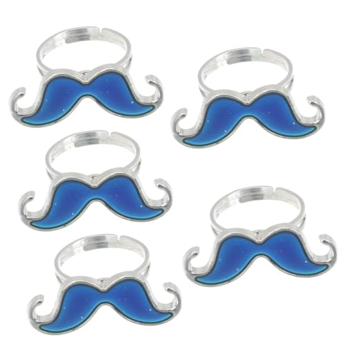 IMIKEYA 5 Stück Einstellbare Stimmungsringe für Farbwechselnde Finger Ringe Partygeschenke aus Langlebigem Zinklegierungsmaterial Passen für Frauen von IMIKEYA