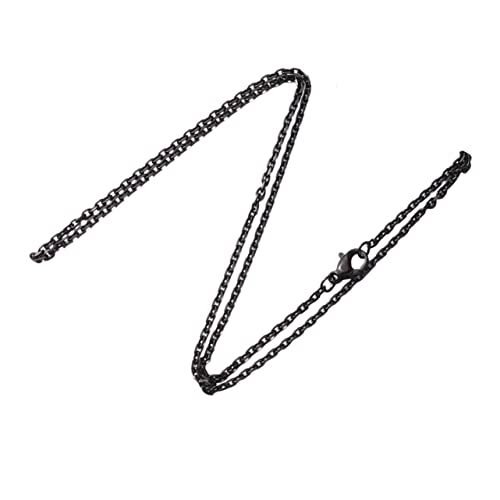 IMIKEYA 5 Stück Halskette Schwarz Einfaches Design Robust Langlebig für Herren Alltagsschmuck von IMIKEYA