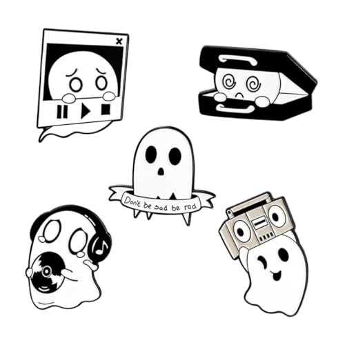 IMIKEYA 5 Stück Teiliges Geister Emaille Anstecknadel aus Langlebiger Legierung Leichtes Design Süße Punk Musik Brosche für Kleidung Rucksäcke Koffer und Accessoires Modisches Geschenk IMIKEYA 5 Stück Teiliges Geister Emaille Anstecknadel aus Langlebiger Legierung Leichtes Design Süße Punk Musik Brosche für Kleidung Rucksäcke Koffer und Accessoires Modisches Geschenk von IMIKEYA