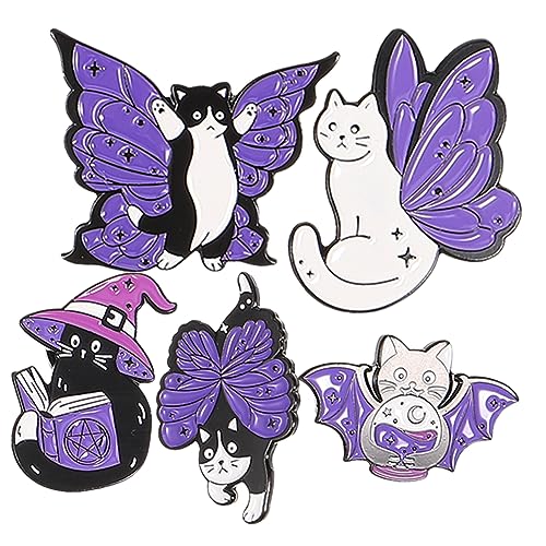 IMIKEYA 5stücke Katzennadel Als Brosche-ornament Entzückende Tiernadel Für Kleidung Neuartige Broschennadel Aus Broschendekoration Für Diy-basteln von IMIKEYA