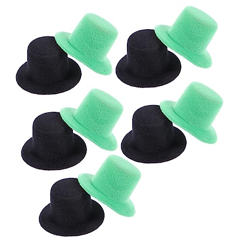 IMIKEYA 5 Stück Teiliges Mini Hüte Haarschmuck DIY Bastelornamente Schwarz Grün Langlebig für Patricks Day Kostüm Dekoration und Flaschenverzierung von IMIKEYA