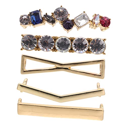 IMIKEYA 5 Stück Teiliges Schuhschnallen Schmuckverschluss mit Strahlenden Schmucksteinen Kleine Weiße Schuhdekorationen Leichte Abnehmbare Clips für Sneaker und Damenschuhe von IMIKEYA