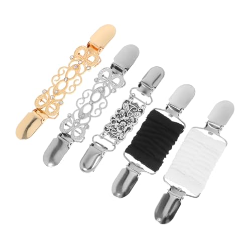 IMIKEYA 5 Stück Teiliges Vintage Cardigan Clips aus Legierung Rustfreie Robuste Kragen und Schalhalter für Damen Vielseitig Einsetzbar für Pullover Strickjacken und Tücher Einfach zu von IMIKEYA