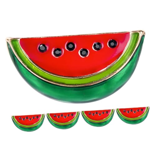 IMIKEYA 5 Stück Teiliges Wassermelonen Broschen Zinklegierung Niedliche Cartoon Anstecknadeln für Damen Vielseitige Broschen Clips für Kleider Cardigans und Schals bei Partys und von IMIKEYA