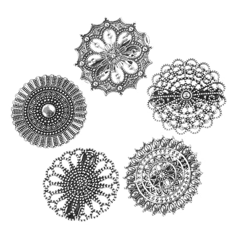 IMIKEYA 5 Stück Vintage Broschen Clips Für Damen Verstellbare Schal Und Hemdclips Aus Legierung Dekorative Kleidungsverschlüsse Für Pullover Und Cardigans Modische Accessoires Für von IMIKEYA