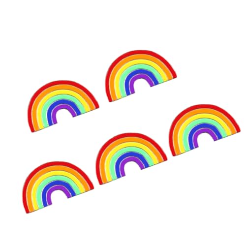 IMIKEYA 5Stücke Regenbogen Brosche Teilig Filigrane Lgbtq Pin für Partys Anlässe Tägliches Dekoration für Kleidung Taschen Anzüge Hochwertige Verarbeitung von IMIKEYA