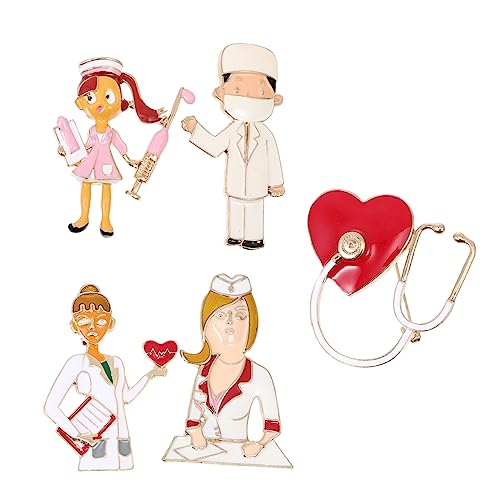 IMIKEYA 5stücke Brosche Anstecknadel Medizin Nurse Arzt Schmuck Für Kleidung Tasche Rucksack Hüte Student von IMIKEYA