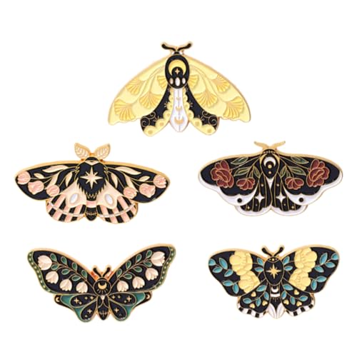 IMIKEYA 5stücke Emaille-schmetterlings-anstecknadeln Vintage-design Leicht Zu Befestigen Für Kleidung Hüte Taschen Und Mehr von IMIKEYA