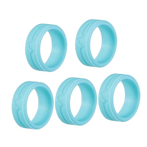 IMIKEYA 5stücke Silikonringe Fingerringe Für Damen Herren Party-ringe Fingerschmuck Aus Langlebigem Material Feine Verarbeitung von IMIKEYA