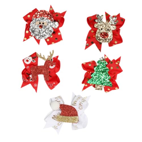 IMIKEYA 5stücke Haarspangen Für Mädchen Und Frauen Mit Bogenform Weihnachtsthema Sicher Befestigt Geeignet Für Feiern Und Fotoshootings Einfach Zu Reinigen von IMIKEYA