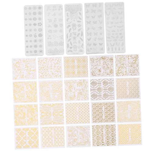 IMIKEYA 5stücke Stempelset Für Nägel Mit Nagelkunst-stempelset Nailart-stempel Nagelstempelplatte Nailart-zubehör Für Professionelle Maniküre Und Diy Nageldesign von IMIKEYA