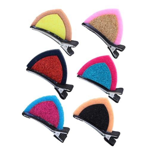 IMIKEYA 6paare Glitzer Katze Ohren Haarclips Mit Katzenohren-dekoration Junge Mädchen Haarschmuck Katzenohr Kopfschmuck Für Mädchen Und Junge von IMIKEYA